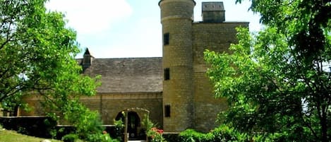 View of the grand maison from the garden.