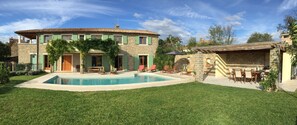 The view of the house from the garden