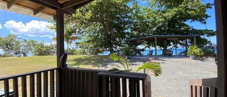 Beautiful views from your balcony and your private front beach gazebo. 🤙🏽