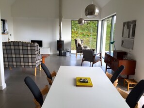 Lounge from the end of the dining table