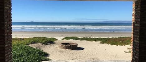 Fire pit on the beach for your nightly pleasure