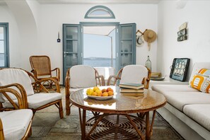 Living room with sea view