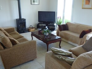 Lounge area with patio doors to the patio.