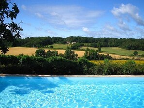 The 12m x 6m Pool overlooks one of the vineyards