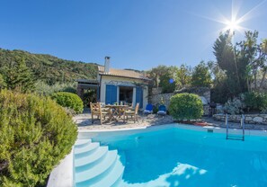 terrace with private pool
