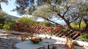 terrace with sitting area