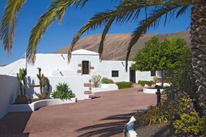 Private front courtyard with plenty of parking