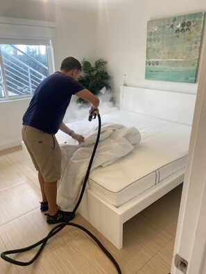 we sanitize beds & furniture 