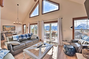 Living Room | Gabled Windows | Vaulted Ceiling