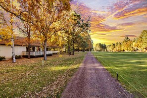 View down the fairway. New Fence 10/2020