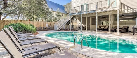 Make a Splash in the Private, Heated Pool