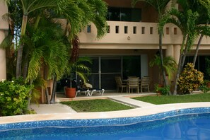 Patio by the pool