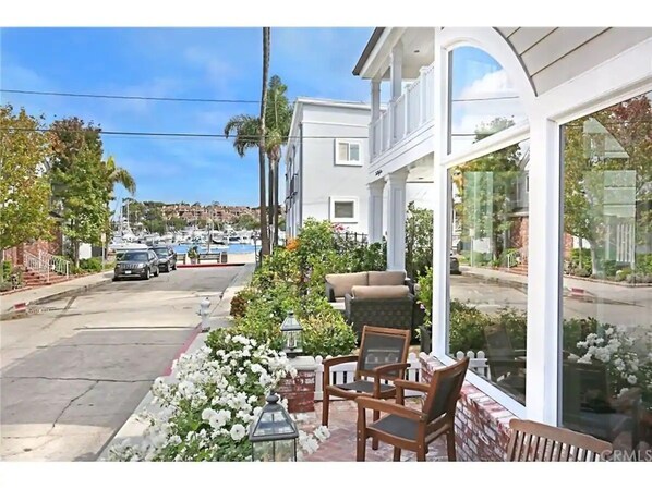 view of the beach and water, just 3 houses away