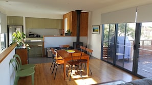 Living area- kitchen view