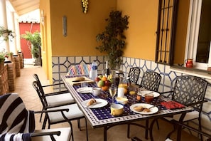 Moroccan Dining Area - the place where most people come together day or night