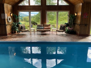 Pool room seating area