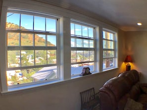 View to the east from living room windows