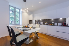Kitchen and dining area