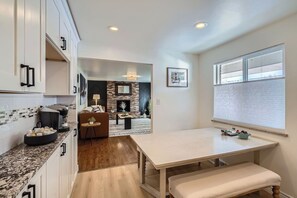 Beautiful, stylish kitchen.
