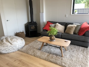 cosy fireplace in the lounge