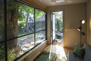 Backyard reading room with heat and AC.