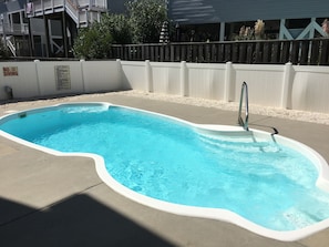 Splash in our private pool.