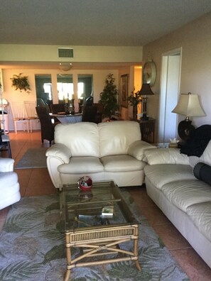 Cozy conversation area.