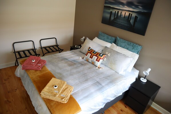 Master Bedroom dressed in style for the summer!