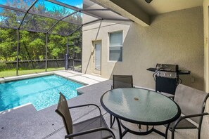 Back Patio - *There is a fence that is around pool when not in use.