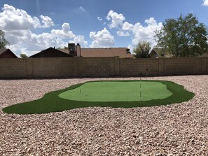 Back yard Putting Green