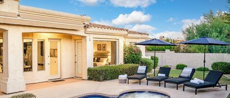 Spa and lounge chairs.