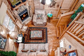 Aerial view of Call of the Wild living room