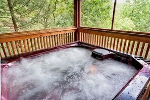 Hot tub on the Deck