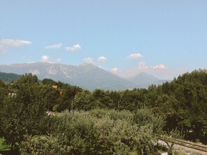 View from the bedrooms and closed terrace