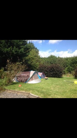 Camping in summer (tents in garage)