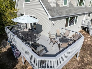 Deck with 2 Dining Areas
