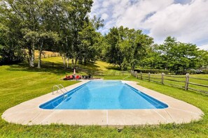 Take a breathe of fresh air while sitting beside the pool