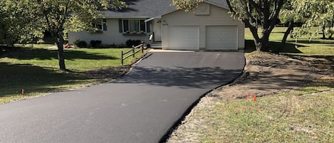 Driveway and front of house.