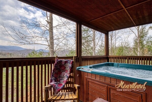 Hot Tub on back deck 