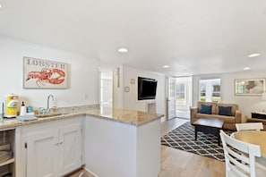 Kitchen off living room