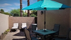 Private rental courtyard