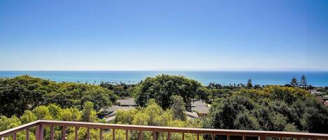 Panoramic Ocean Views from all rooms with central air conditioning and soft water!