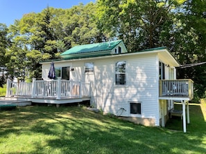 Another view of the cottage from the backyard area.