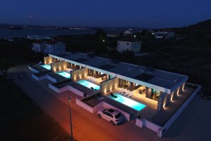 Front of property – evening/night