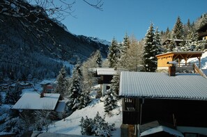 Blick vom Balkon Richtung Talschluss