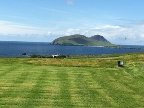 This is the view of the Great Blasket Island from outside our french windows.  