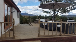 Large decking area at rear of the property