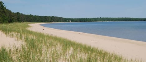 Beautiful PRIVATE sandy beach on Lake Superior