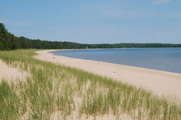 Beautiful PRIVATE sandy beach on Lake Superior