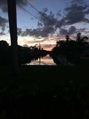 Bonita sunset from side yard